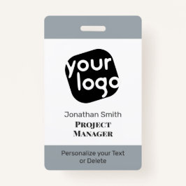 Moderne Minimale Persoonlijke Identiteitskaart van Badge