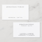 Moderne, minimale persoonlijke, mooie Sjabloon Visitekaartje (Voorkant / Achterkant)