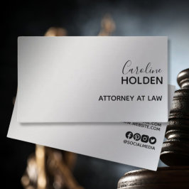 Moderne minimale Platinum White Gold-gradiënt Visitekaartje