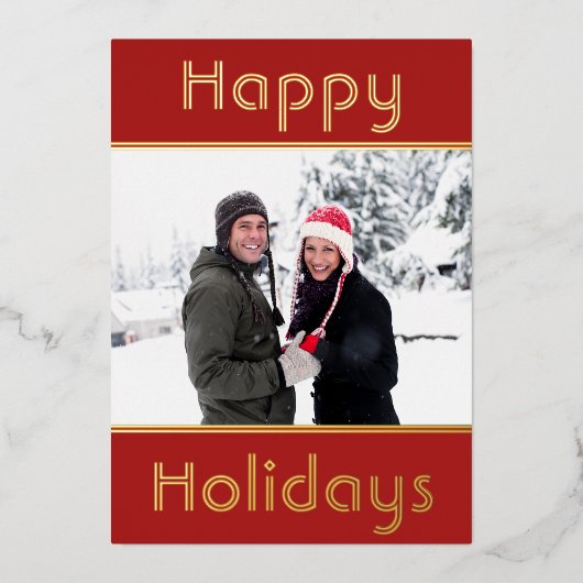 Moderne minimale Prettige feestdagen (Voorkant)