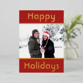 Moderne minimale Prettige feestdagen (Staand Voorkant)