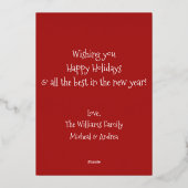 Moderne minimale Prettige feestdagen (Achterkant)