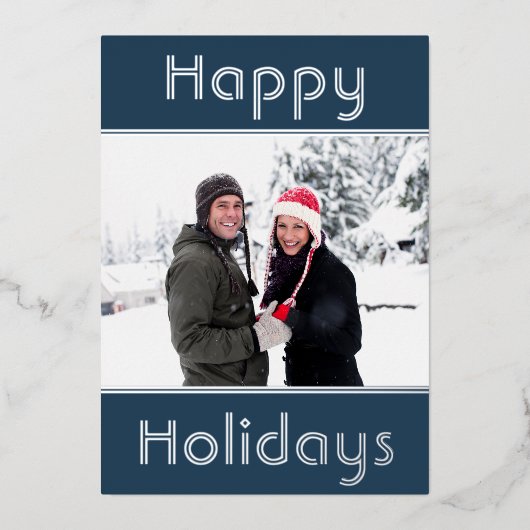 Moderne, minimale Prettige feestdagen (Voorkant)