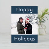 Moderne, minimale Prettige feestdagen (Staand Voorkant)