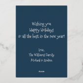 Moderne, minimale Prettige feestdagen (Achterkant)