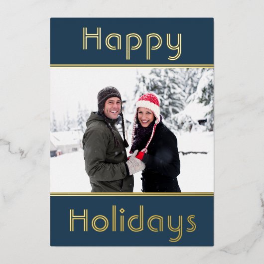 Moderne minimale Prettige feestdagen (Voorkant)