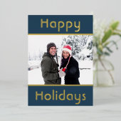 Moderne minimale Prettige feestdagen (Staand Voorkant)