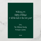 Moderne minimale Prettige feestdagen (Achterkant)