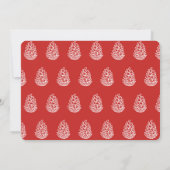 Moderne minimale proeffoto feestdagenkaart (Achterkant)