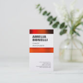 Moderne, minimale Professional Premium Pearl Visitekaartje (Staand voorkant)