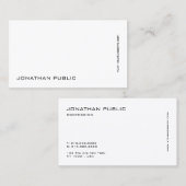 Moderne, minimale professionele artistieke eenvoud visitekaartje (Voorkant / Achterkant)