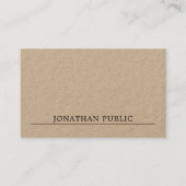 Moderne, minimale professionele basiskwaliteit visitekaartje (Voorkant)