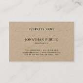 Moderne, minimale professionele basiskwaliteit visitekaartje (Achterkant)