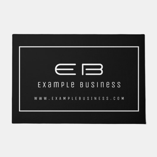 Moderne minimale professionele bedrijven deurmat (Voorkant)