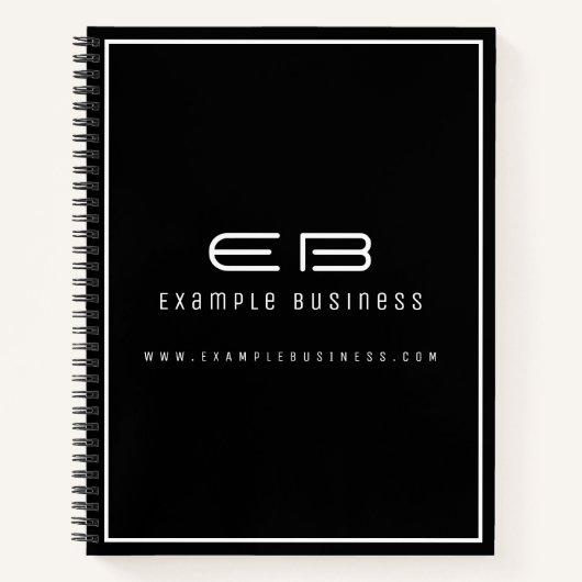 Moderne minimale professionele bedrijven notitieboek (Voorkant)