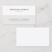 Moderne, minimale professionele eenvoudige Sjabloo Visitekaartje (Voorkant / Achterkant)