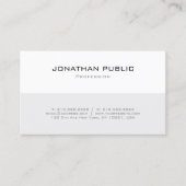 Moderne, minimale professionele eenvoudige Sjabloo Visitekaartje (Voorkant)