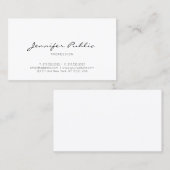 Moderne, minimale professionele, eenvoudige visitekaartje (Voorkant / Achterkant)