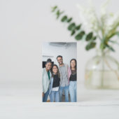 Moderne minimale professionele foto-Logo Visitekaartje (Staand voorkant)