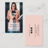 Moderne minimale professionele foto visitekaartje (Voorkant / Achterkant)