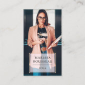 Moderne minimale professionele foto visitekaartje (Voorkant)