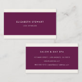 Moderne, minimale professionele Fuchsia en Ivoorku Visitekaartje (Voorkant / Achterkant)