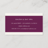 Moderne, minimale professionele Fuchsia en Ivoorku Visitekaartje (Achterkant)