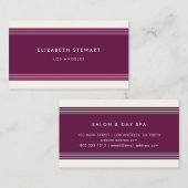 Moderne, minimale professionele Fuchsia en Ivoorku Visitekaartje (Voorkant / Achterkant)