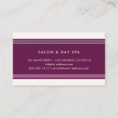 Moderne, minimale professionele Fuchsia en Ivoorku Visitekaartje (Achterkant)