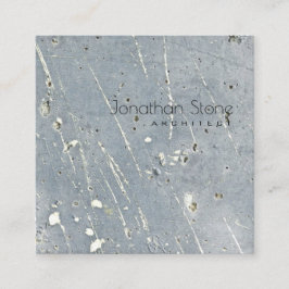 Moderne, minimale professionele grijs en witte bet vierkante visitekaartje