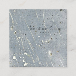 Moderne, minimale professionele grijs en witte bet vierkante visitekaartje