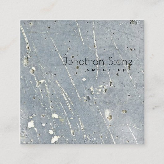 Moderne, minimale professionele grijs en witte bet vierkante visitekaartje (Voorkant)