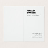 Moderne, minimale professionele laptop visitekaartje (Buitenkant ongevouwen)