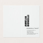 Moderne, minimale professionele laptop visitekaartje (Buitenkant ongevouwen)