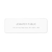 Moderne minimale professionele legante Sjabloon Etiket (Voorkant)
