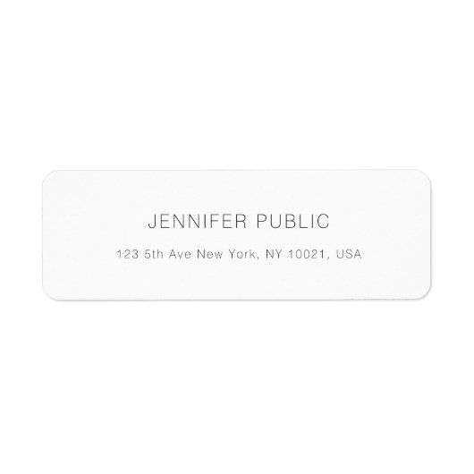 Moderne minimale professionele legante Sjabloon Etiket (Voorkant)