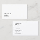 Moderne minimale professionele legante Sjabloon Visitekaartje (Voorkant / Achterkant)