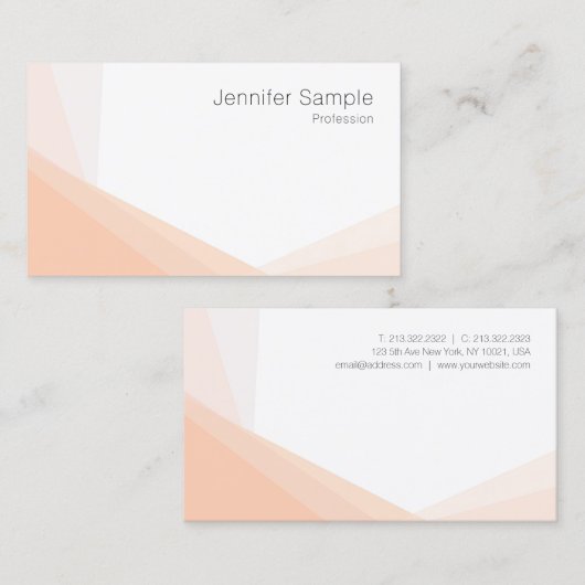 Moderne minimale professionele legante Sjabloon Visitekaartje (Voorkant / Achterkant)