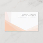 Moderne minimale professionele legante Sjabloon Visitekaartje (Achterkant)