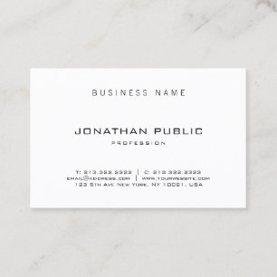 Moderne minimale professionele legante Sjabloon Visitekaartje