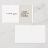 Moderne minimale professionele legante Sjabloon Visitekaartje (Voorkant / Achterkant)