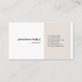 Moderne minimale professionele legante Sjabloon Visitekaartje (Voorkant)