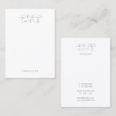 Moderne minimale professionele legante Sjabloon Visitekaartje (Voorkant / Achterkant)
