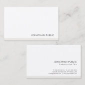 Moderne minimale professionele legante Sjabloon Visitekaartje (Voorkant / Achterkant)