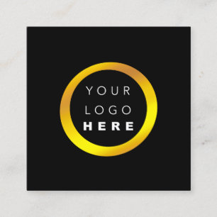 Moderne, minimale professionele lichtgewicht Gold Vierkante Visitekaartje