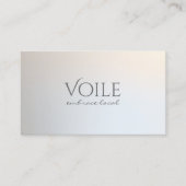 Moderne, minimale professionele lichtzuinige zilve visitekaartje (Voorkant)