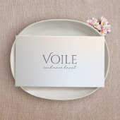 Moderne, minimale professionele lichtzuinige zilve visitekaartje