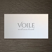 Moderne, minimale professionele lichtzuinige zilve visitekaartje