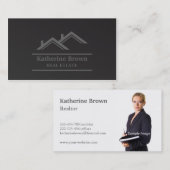 Moderne, minimale professionele Real Estate Realto Visitekaartje (Voorkant / Achterkant)