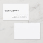 Moderne, minimale professionele, schone Sjabloon Visitekaartje (Voorkant / Achterkant)